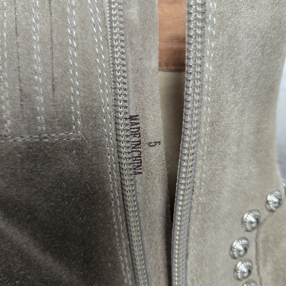 Free People Jeffrey Campbell Meadow Fields Suede Fringe Studs Ankle Bootie - Picture 9 of 16